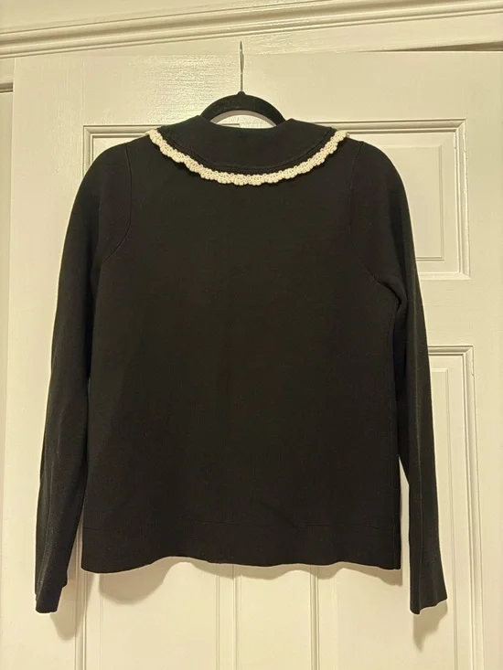 Sezane Bettany Merino Wool Cardigan Sweater - Picture 4 of 5